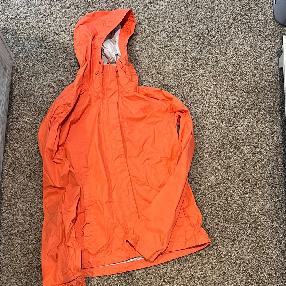 The North Face Vibrant Orange Rain Jacket